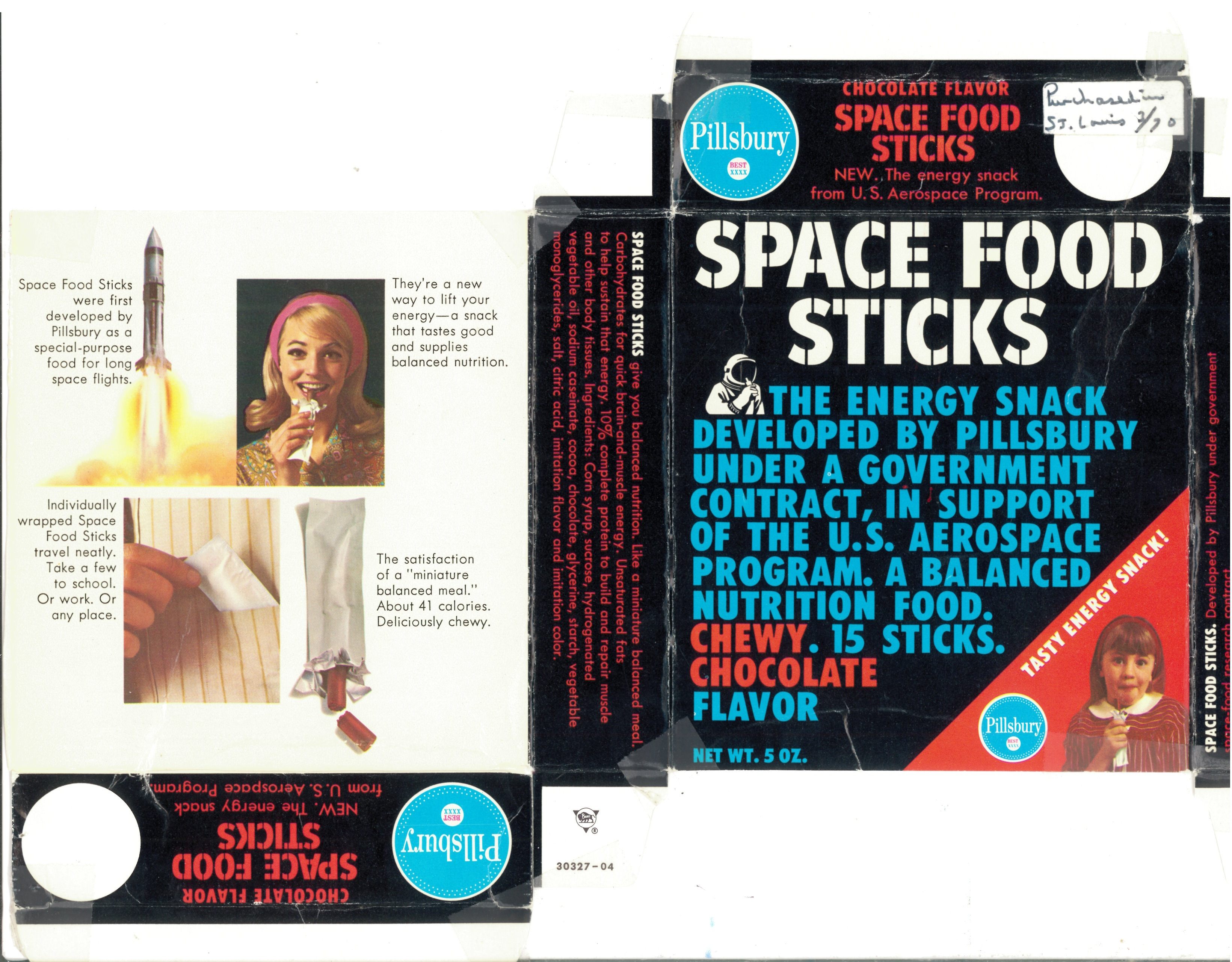 astronaut snacks from the 70s