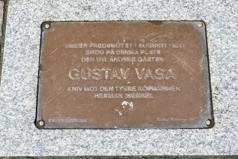 King Gustav Vasa Knife Incident Plaque
