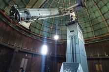 The two 36-inch refracting lenses in the Lick Observatory telescope are among the largest ever built.