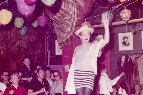 At the Black Cat in 1958.