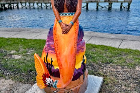 This mermaid, Saguara, is inspired by Arizona's wildlife and cultures.
