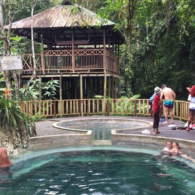 Natural hot springs in Termales.
