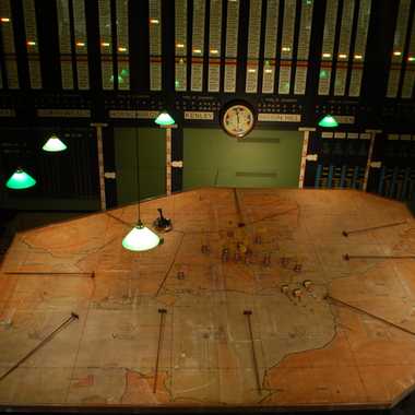 Map Table in the Battle of Britain Bunker