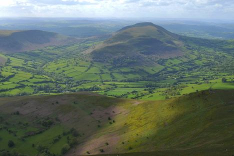 The Black Mountains, part of the Breacon Beacons National Park, in Wales, the Jones capital of the world.  