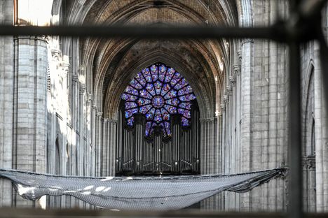 The organ at Notre Dame was spared direct damage from the fire and ceiling collapse, but needs to be cleaned and restored. 