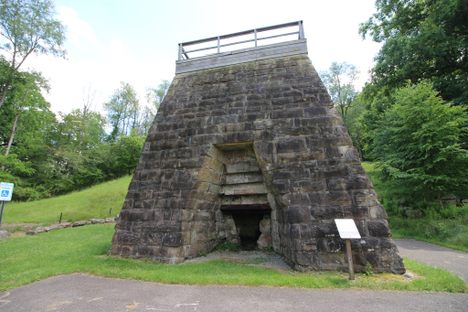 The furnace is part of the region's iron-powered past.