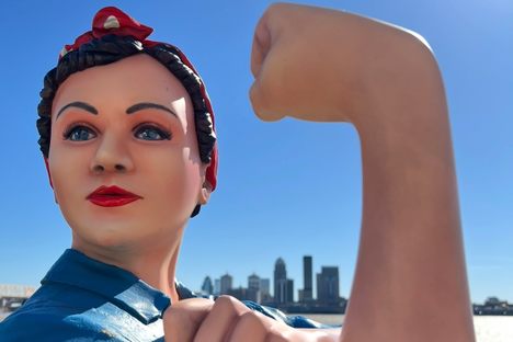 Strike a pose with Rosie, where WWII history meets riverfront views