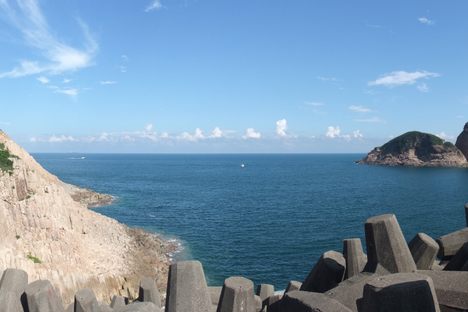High Island Hexagonal Rock Columns