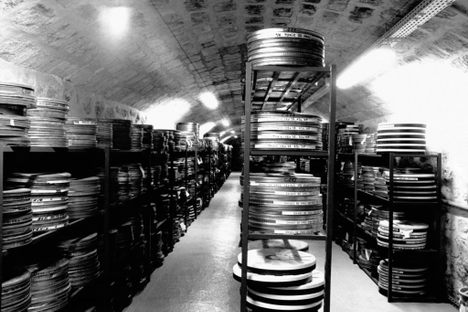 Reels of nitrate films from the Cinémathèque Française, stored in a fort in Yvelines, France.
&nbsp;

