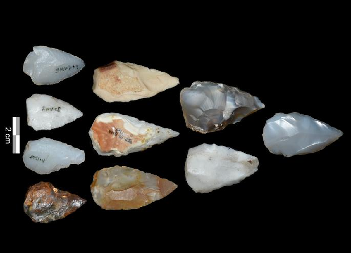 Projectile points from Ethiopia's Shinfa-Metema 1 site date from the time of the Toba eruption 74,000 years ago and are the oldest arrowheads ever found.