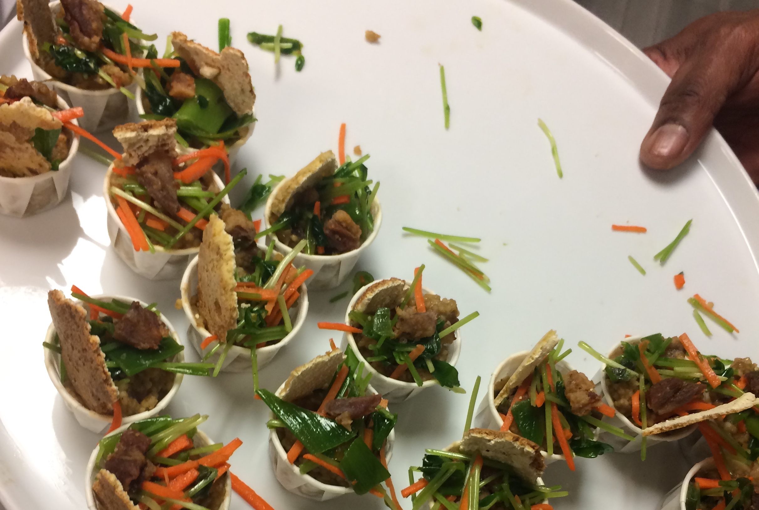 Childs took a few liberties with the reimagined Siwa recipe, adding apricots, carrots, and other ingredients.