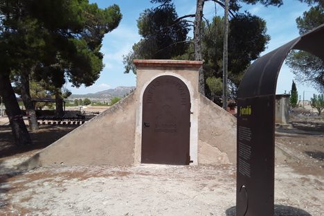 Entrance to the main air raid shelter.