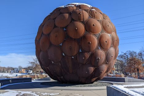 The memorial sculpture