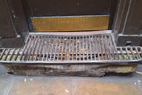 Ancient Foot Grating 