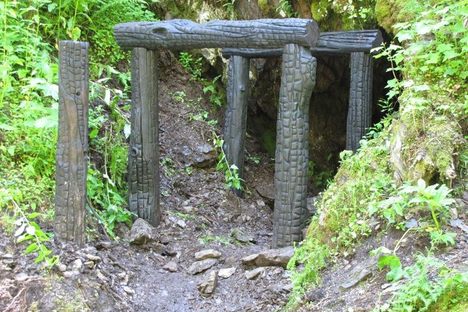 Restored tunnel entrance.