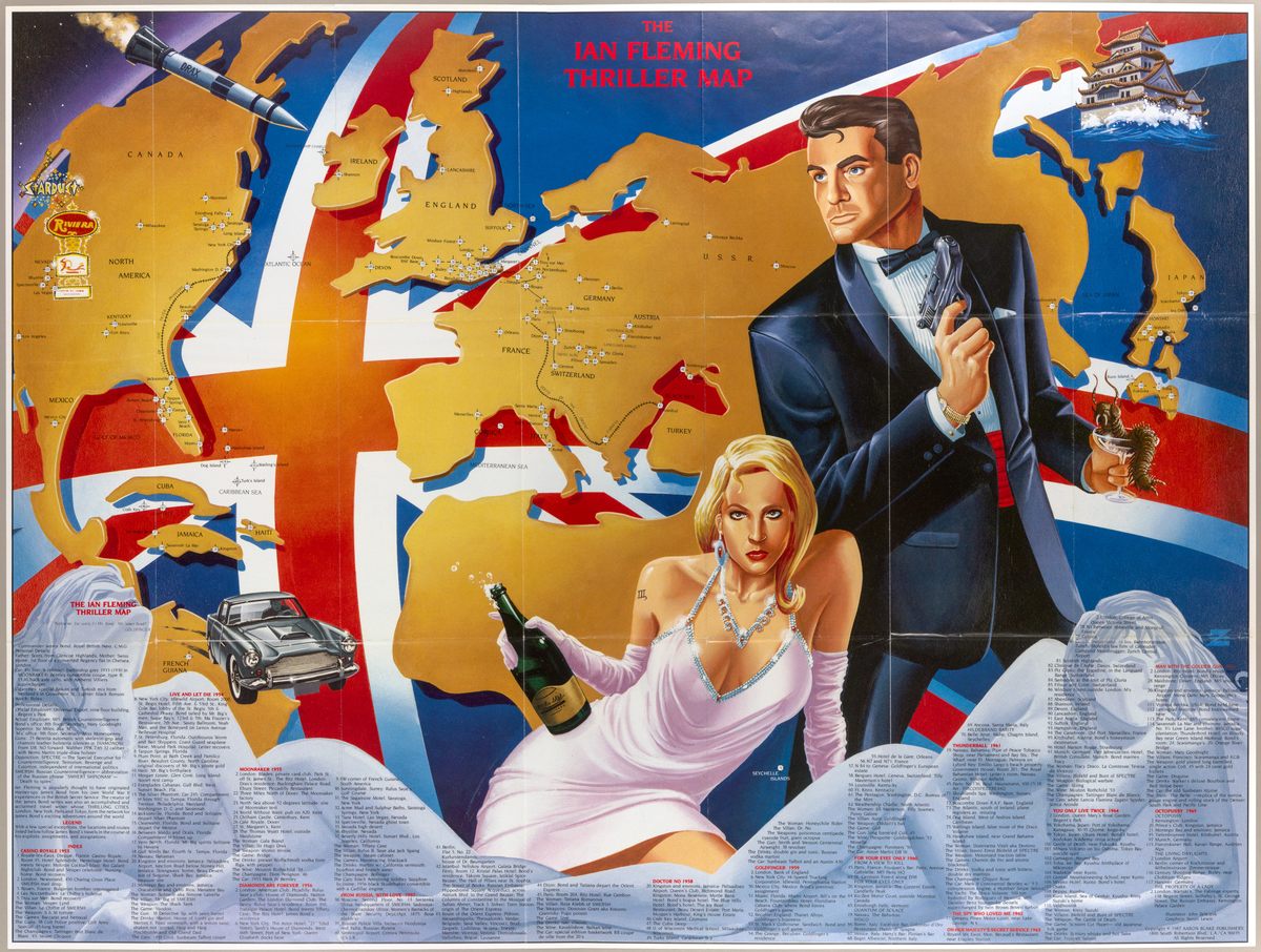007 Maps This James Bond Map Will Teach You How to Become a Spy