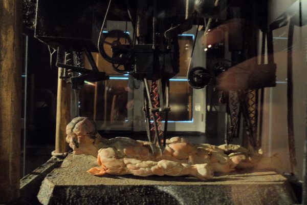 “The Machine,” a display at the Kafka Museum.