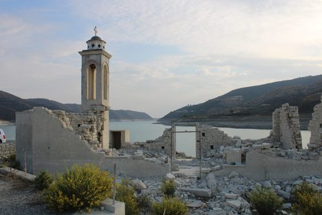 Old church ruins.