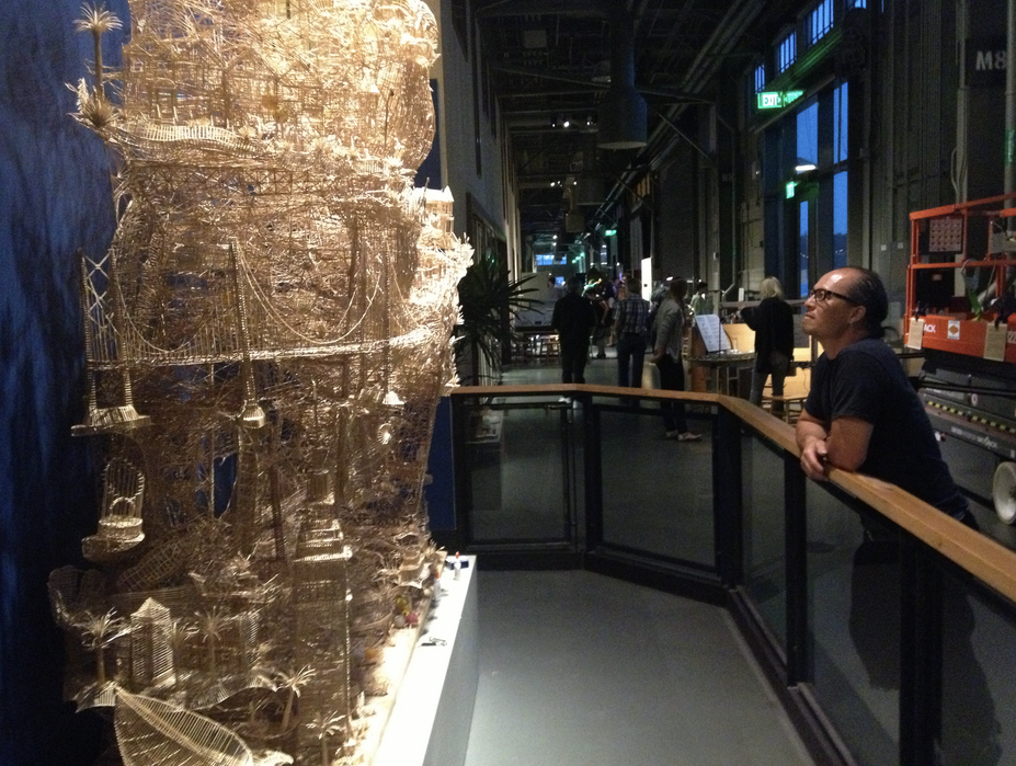 Toothpick sculpture at the Exploratorium in San Francisco
