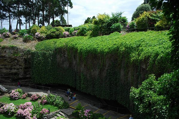 The sunken garden.