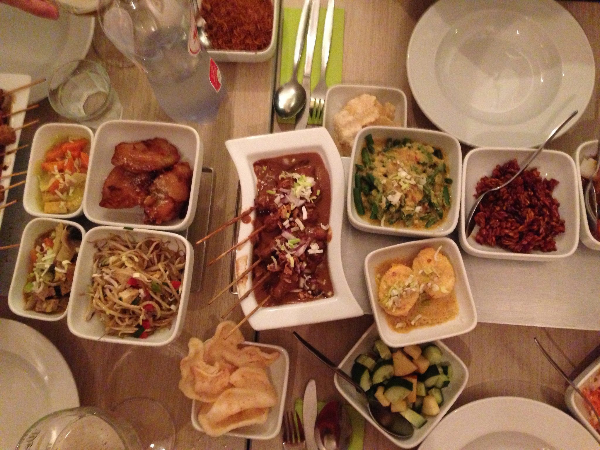 <em>Rijsttafel</em> can have dozens of courses.
