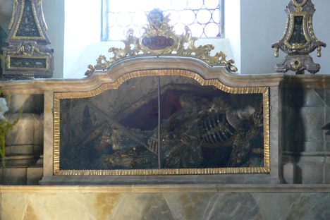 One of the skeletons at St. Martins Church