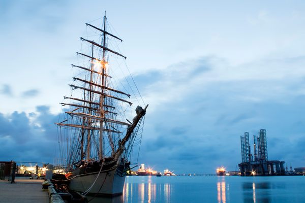 The Elissa at the Port of Galveston.