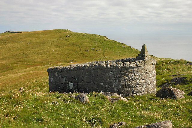 The Barra Head lighthouse-keeper's cemetery.