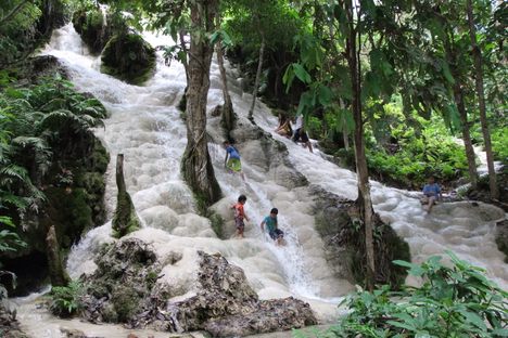 Bua Tong Sticky Waterfall.