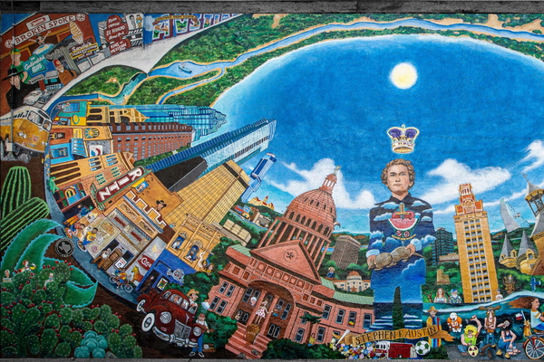 23rd Street Mural in Austin, Texas