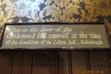 Condemned Cell Door of Calton Jail