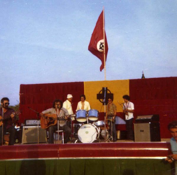 Compagnia dell'Anello ("Fellowship of the Ring"), a "Traditionalist" band formed at Camp Hobbit, plays their first show for campers.