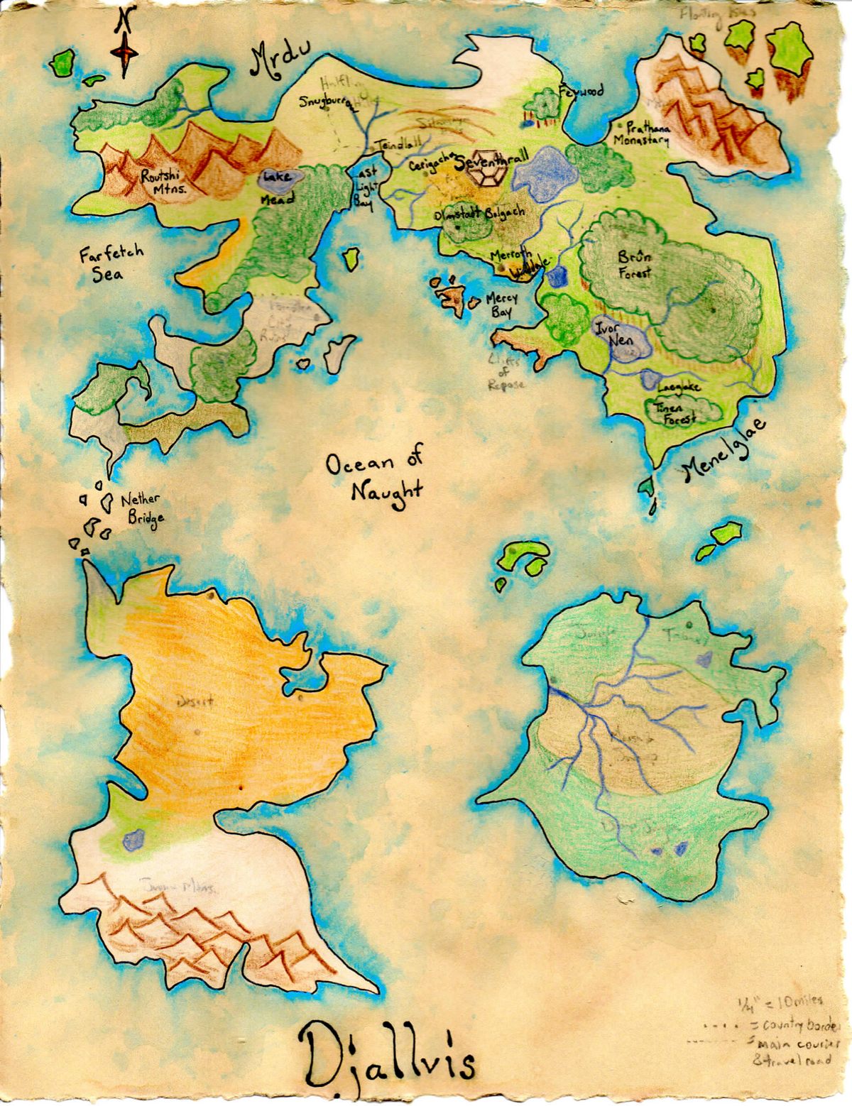 Homebrew D&D Campaign on The Fantasy World Map.