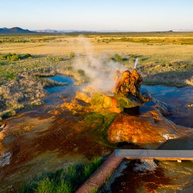 Fly Geyser Aerial Photo