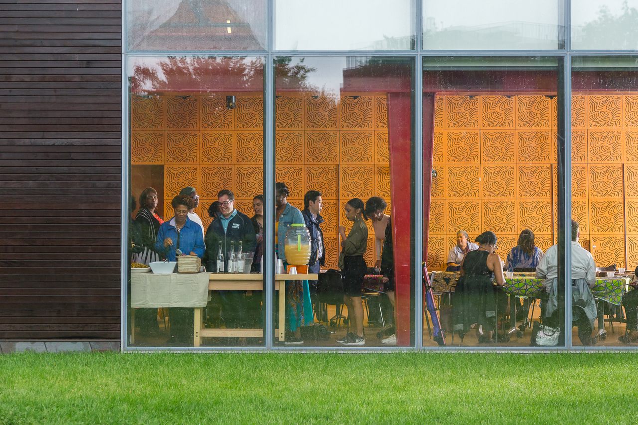 A community dinner to celebrate the "Meals as Collective Memory" project at Weeksville Heritage Center, which stands at the site of historic Weeksville.