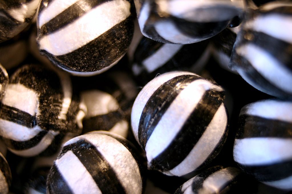 The black and white peppermints each contained enough arsenic to kill a grown man.