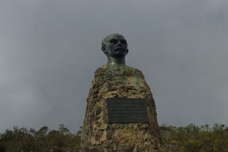 The bust of José Martí looks out upon Cuba.