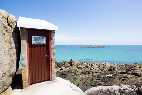 The Minquiers' beautiful, scenic toilet.