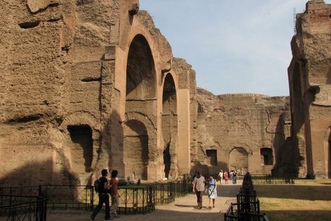 If you look closely, the Baths of Caracalla look a bit like the Golden Arches.