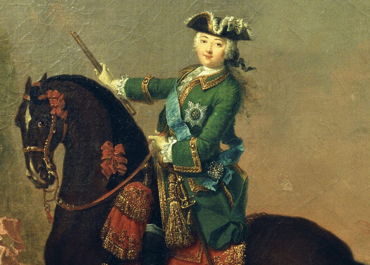 Russian Empress Elizabeth used cross-dressing to cement her power. She's shown here in a traditionally male guard uniform. 