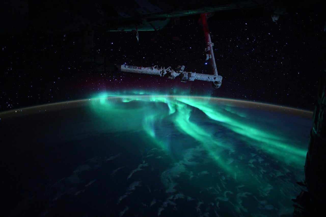 In August, French astronaut Thomas Pesquet captured images of a rare aurora from aboard the International Space Station.