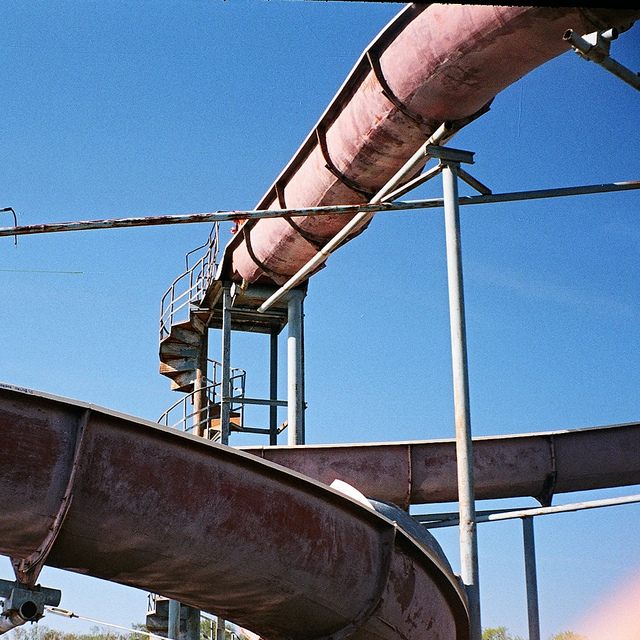 Abandoned water slide in Russia