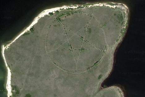 Mystery of the Devilish Google Earth Pentagram Solved, Revealing a Soviet Past