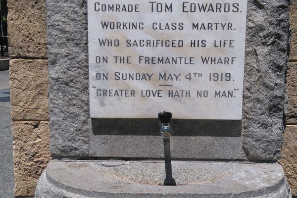 Tom Edwards Memorial Fountain.