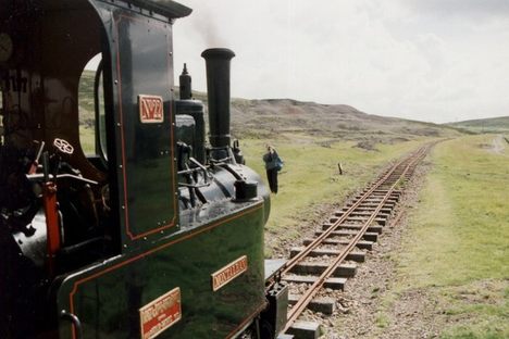 At one time the line used to run steam locomotives 