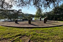 Cherokee Clan Monument Circle on banks of Tennessee River