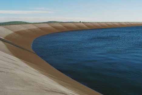 Top reservoir of the power plant.