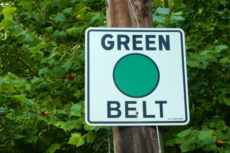 Green Belt sign in Emsworth.