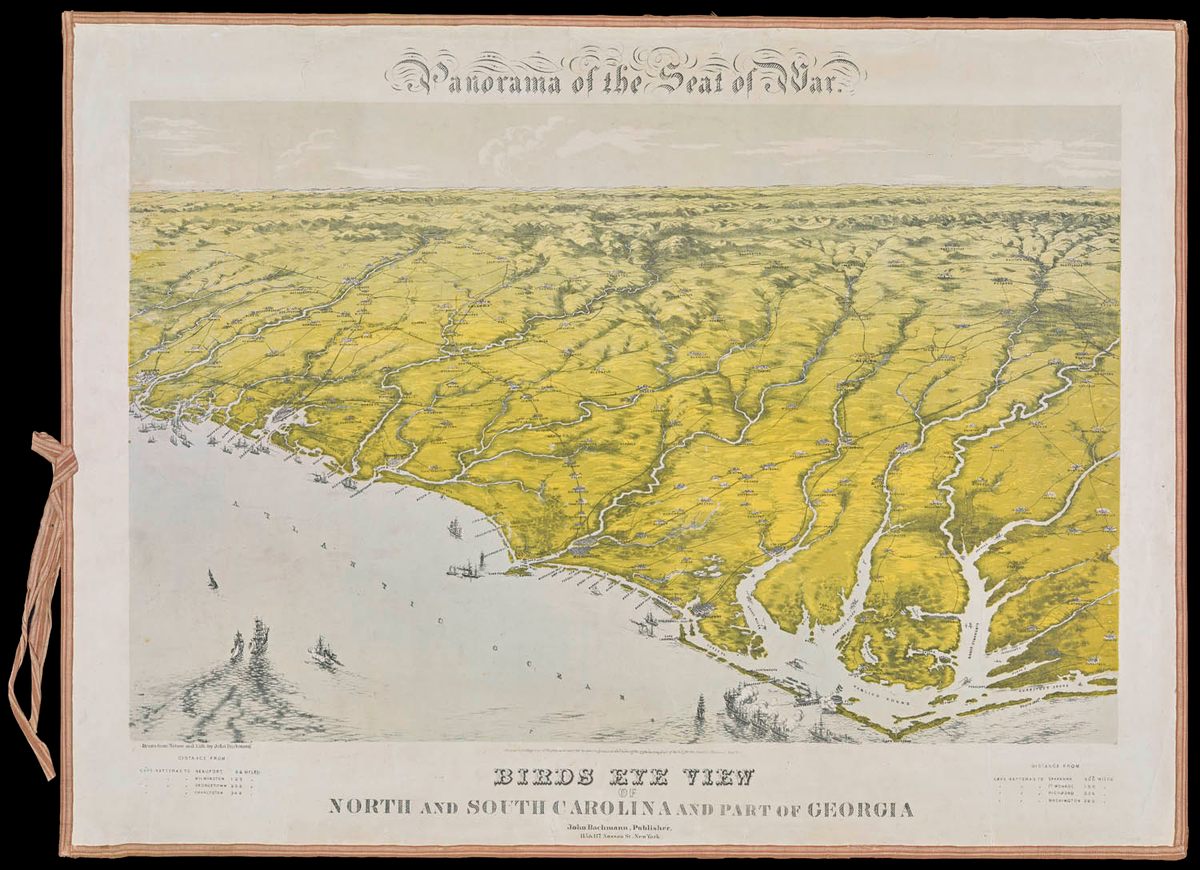 Another "Seat of War" map, of the Carolinas.