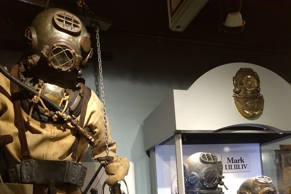 The Mark V Deep Diving Suit, the iconic commercial diving apparel.